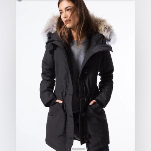 Canada Goose-- Rossclair Parka Heritage W/Coyote Trim Hood - Picture 13 of 15